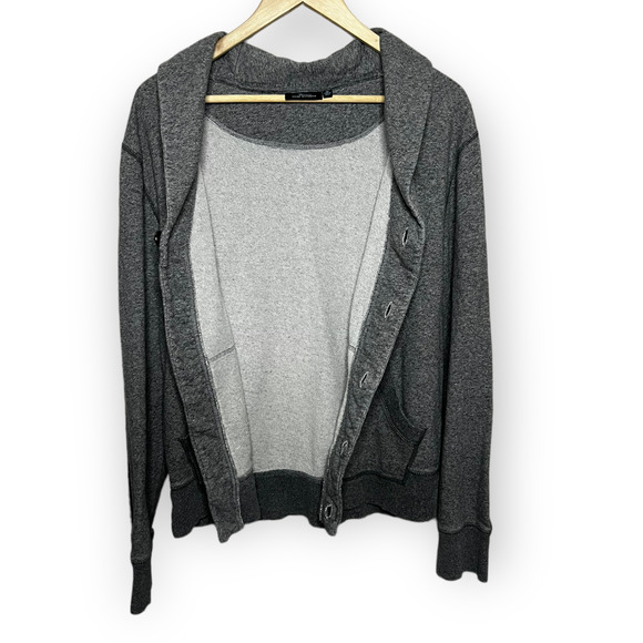 Marc Anthony Men's Heather Gray Long Sleeve Button Front Cardigan Sweater Size M - Picture 9 of 12